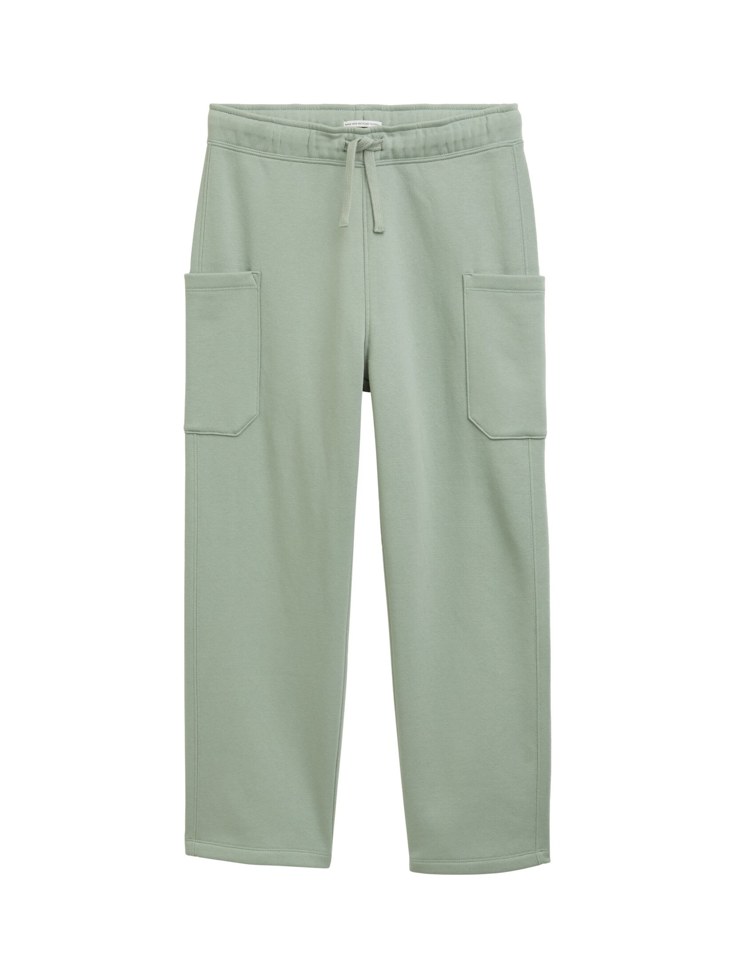 TOM TAILOR Loosefit Broek in Groen: voorkant