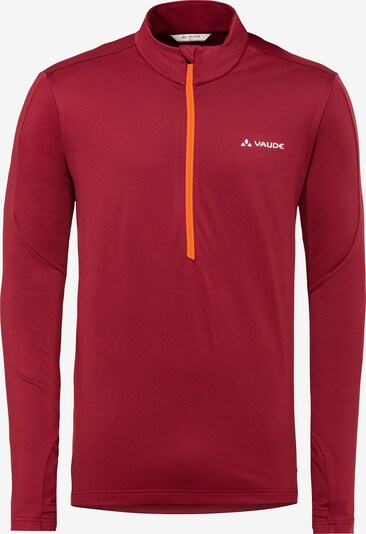VAUDE Sporttrui 'Livigno' in de kleur Oranje / Vuurrood / Wit, Productweergave