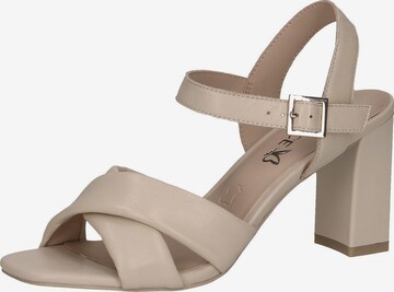 CAPRICE Sandals in Beige: front