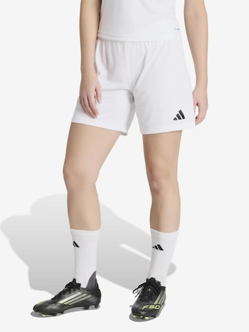 balta ADIDAS PERFORMANCE Standartinis Sportinės kelnės 'ENT26': priekis