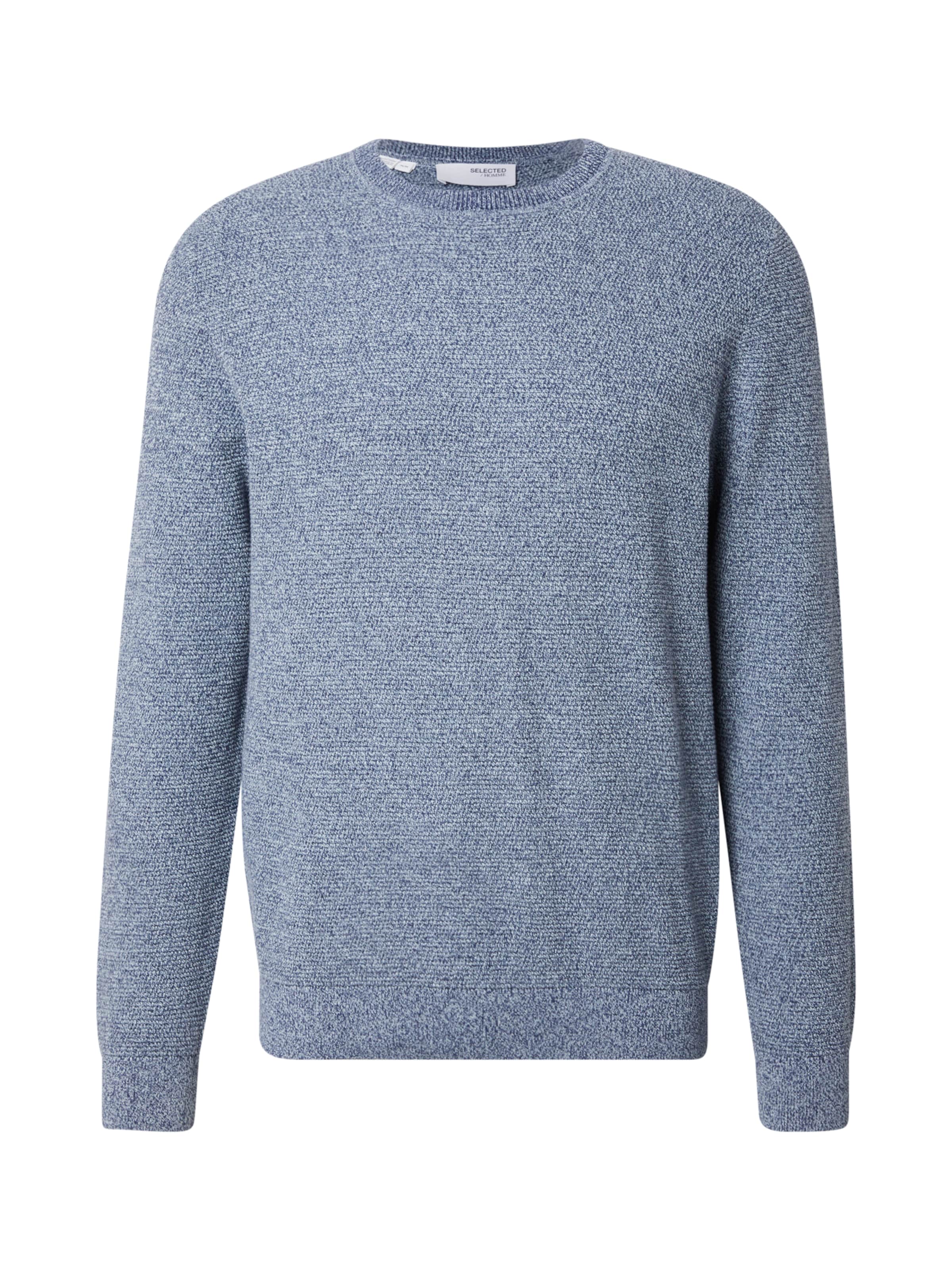 SELECTED Пуловер 'SLHRoss' в синьо: отпред