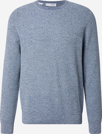 Pull-over 'SLHRoss' SELECTED en bleu : devant