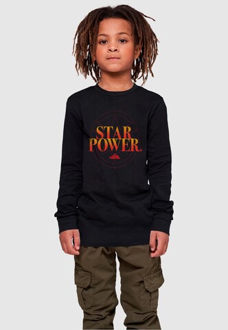 ABSOLUTE CULT Shirt 'Captain Marvel - Star Power' in Black: front