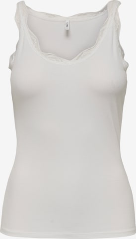 ONLY - Top en blanco: frente