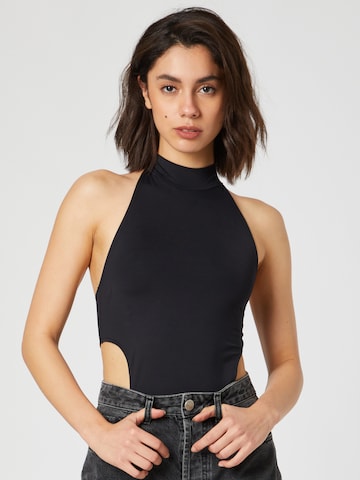 RÆRE by Lorena Rae Shirt Bodysuit 'Cara' in Black: front