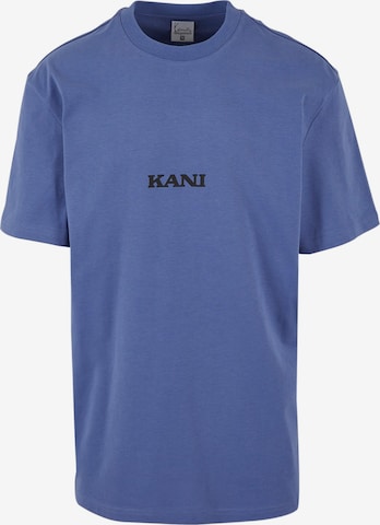 T-Shirt Karl Kani en bleu : devant