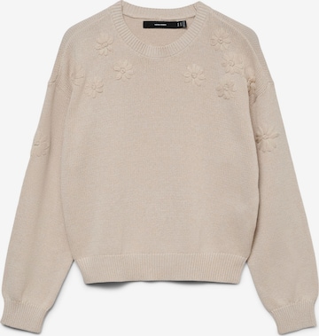 VERO MODA Sweater 'VMDAISY' in Beige: front