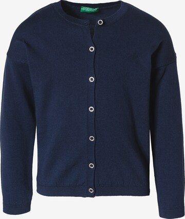 UNITED COLORS OF BENETTON Knit Cardigan 'BASICO FALL' in Blue: front