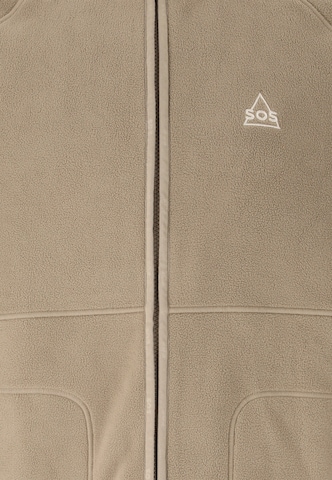 SOS Funktionele fleece-jas 'Munson' in Bruin