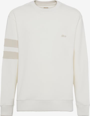 Sweat-shirt 'B939' Boggi Milano en blanc : devant