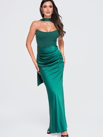 Ombre Abendkleid‌‌ in Grün: Vorderseite