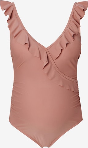 NoppiesBustier Jednodijelni kupaći kostim 'Sima' - roza boja: prednji dio
