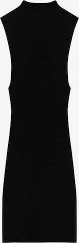 Pull&Bear Knitted dress in Black: front