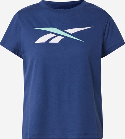 Reebok Sport T-shirt fonctionnel en bleu / turquoise / blanc, Vue avec produit