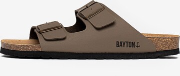 Bayton Pantoletter 'Atlas' i brun: forside