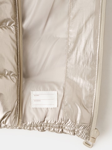 MANGO KIDS Zimska jakna | srebrna barva