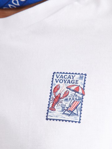T-shirt Rich & Royal en blanc