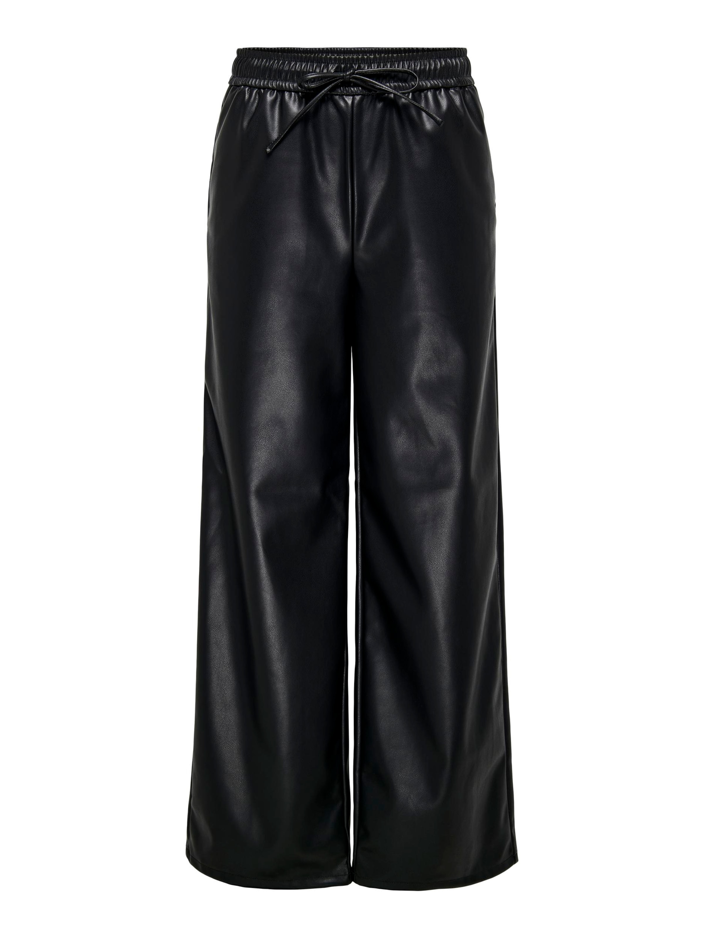 ONLY Široke hlačnice Hlače 'HEIDI' | črna barva: sprednja stran