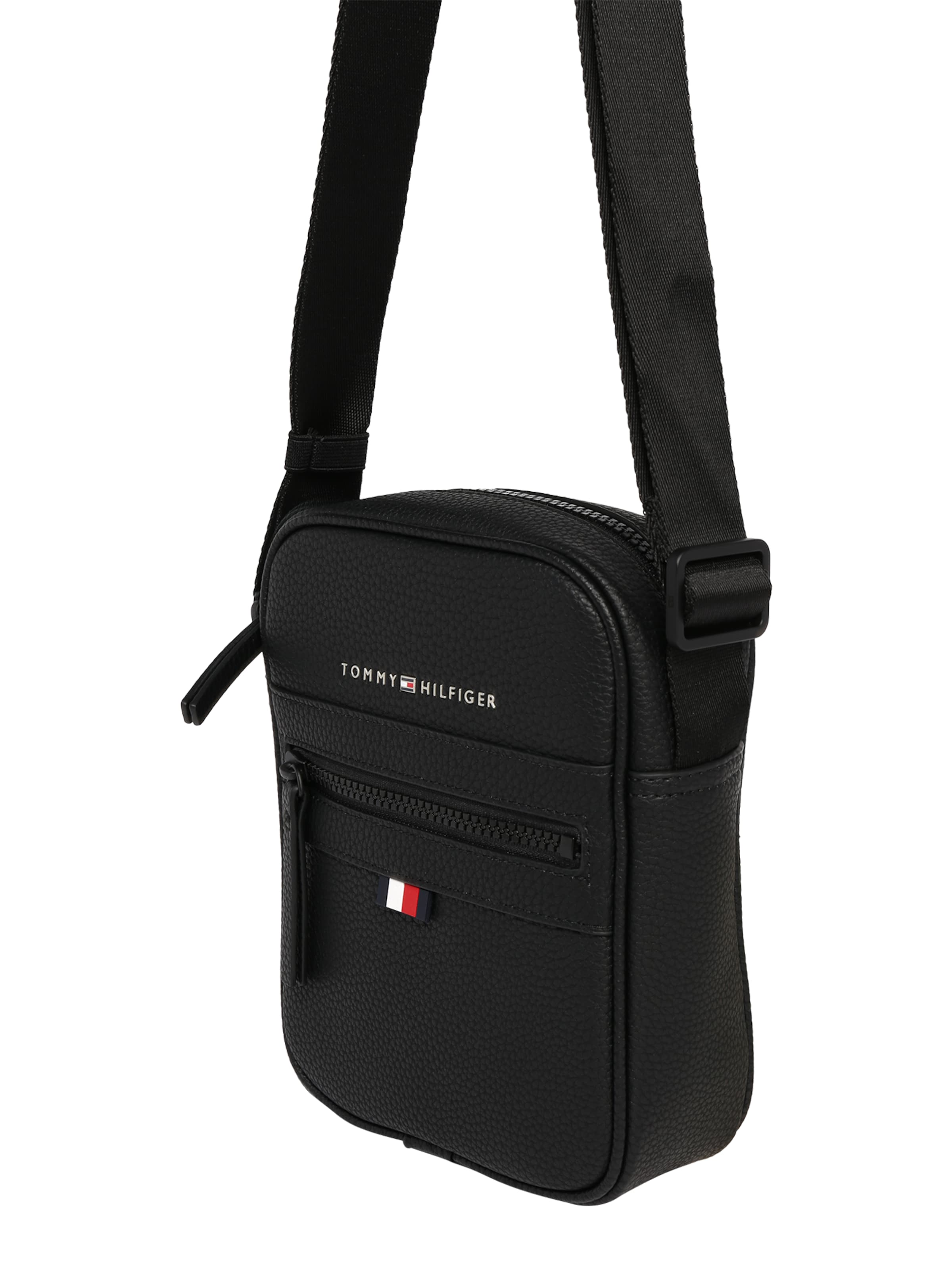TOMMY HILFIGER Taška cez rameno 'Essential' - Čierna