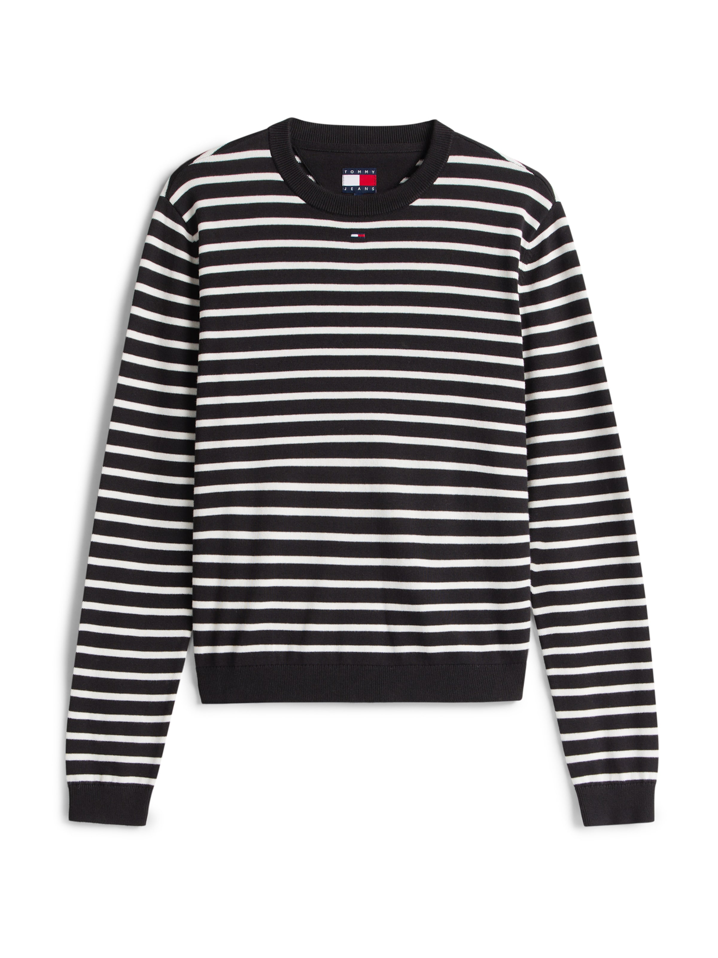 Tommy Jeans Pullover 'Essential' i sort: forside