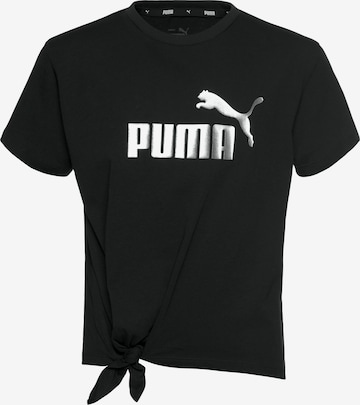 Tricou de la PUMA pe negru: față