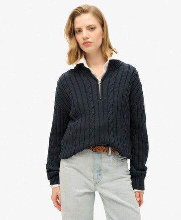 Superdry Trui in Blauw: voorkant