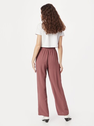 ABOUT YOU Wide leg Pleat-Front Pants 'Liane' in Pink