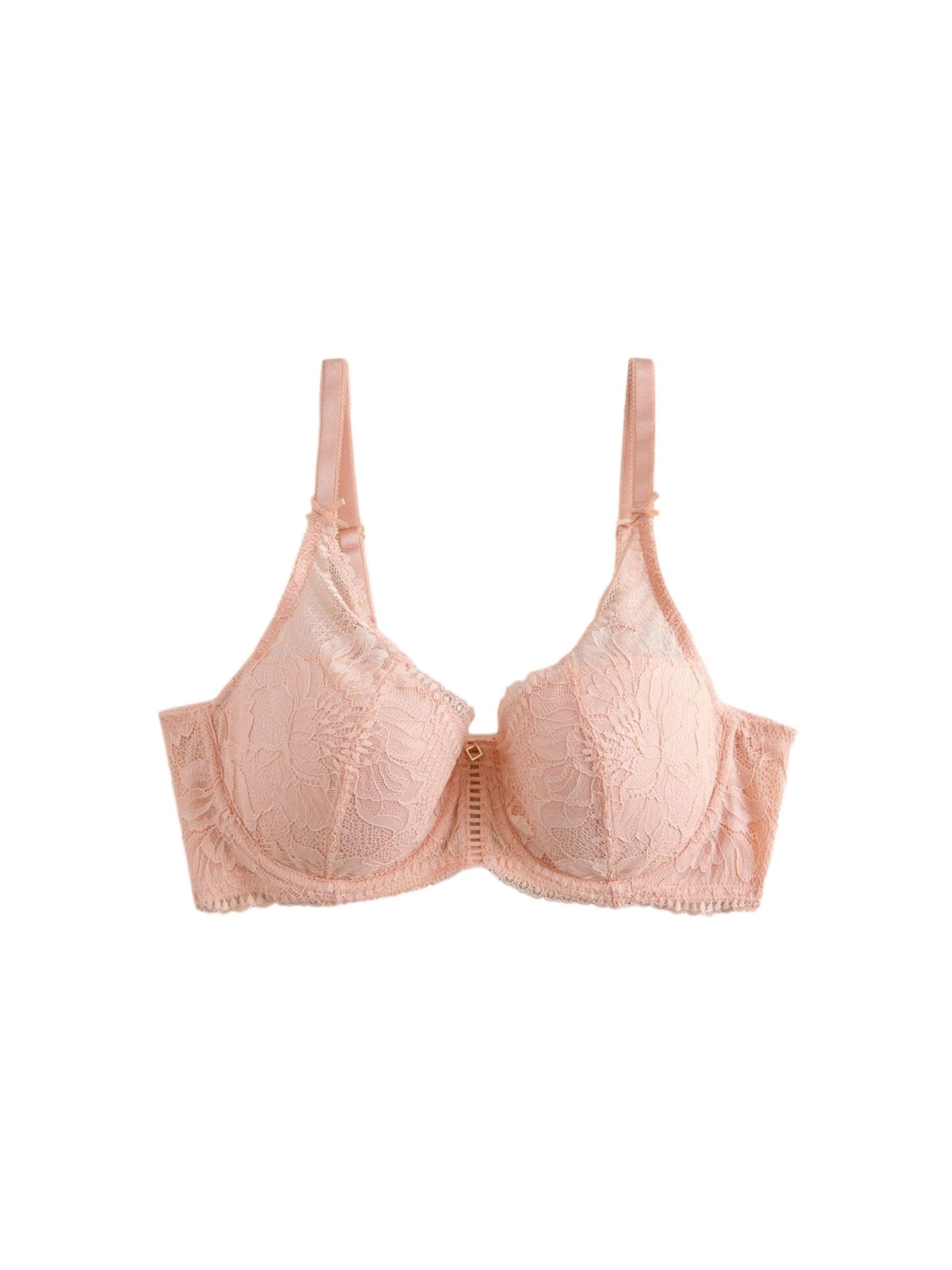 Next Balconette Bra in Pink: front