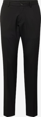 Coupe slim Pantalon à plis s.Oliver en noir : devant