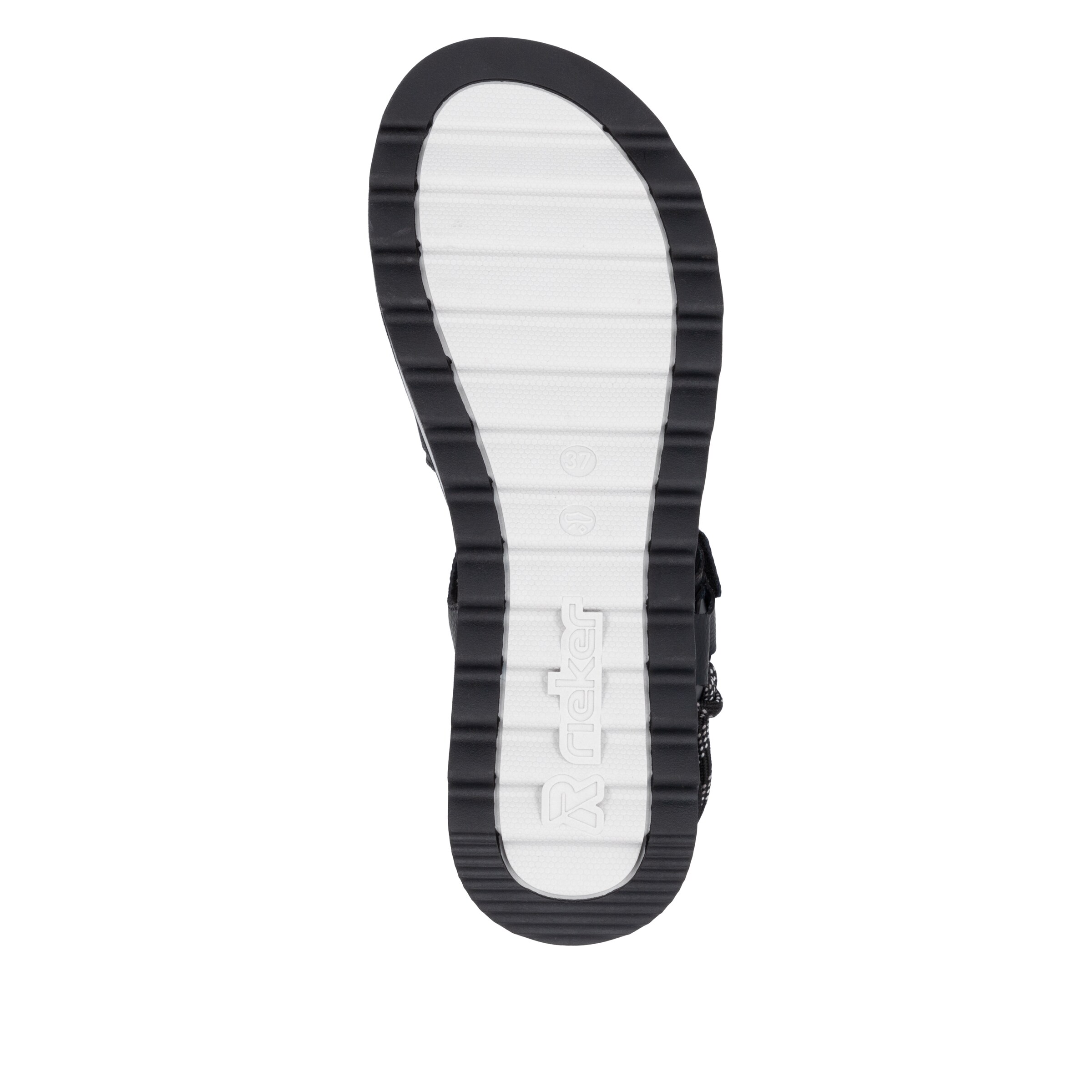 Rieker Sport Strap Sandals in Black