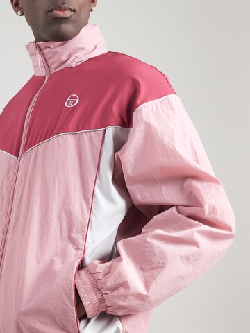 Sergio Tacchini Φθινοπωρινό και ανοιξιάτικο μπουφάν 'ISPICA TRACK' σε ροζ