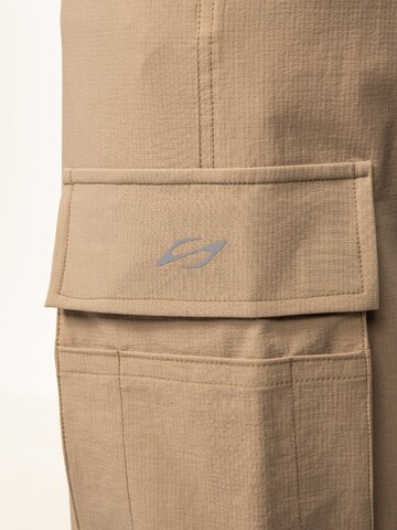 saved lab Regular Workout Pants 'SL-150 Cargo Ecru' in Beige
