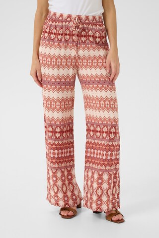 Cream Loosefit Hose 'Tiah' in Orange: Vorderseite