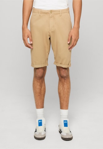 Urban Classics Regular Chino trousers in Brown: front
