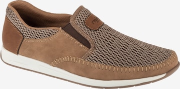 Chaussure basse '11954' Rieker en marron : devant