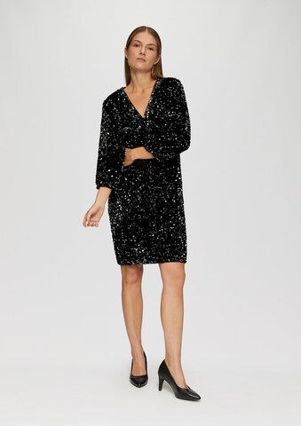 s.Oliver BLACK LABEL Jurk in Zwart