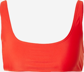 Nasty Gal Bustier Bikinitop in Rood: voorkant