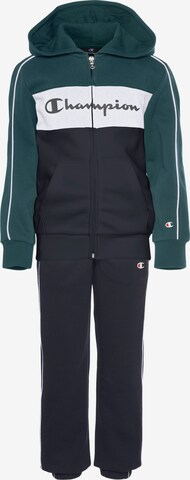 Champion Authentic Athletic Apparel Tracksuit in Blue: front