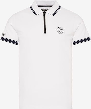 CAMP DAVID Shirt in White: front