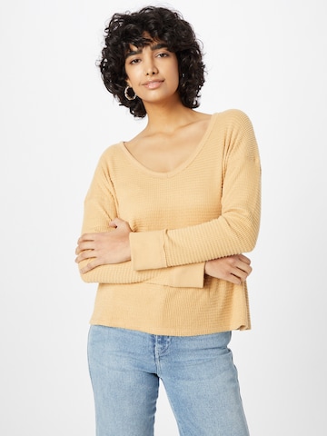 American Eagle Sweatshirt in Beige: front