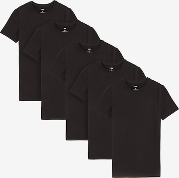 WE Fashion Majica | črna barva: sprednja stran