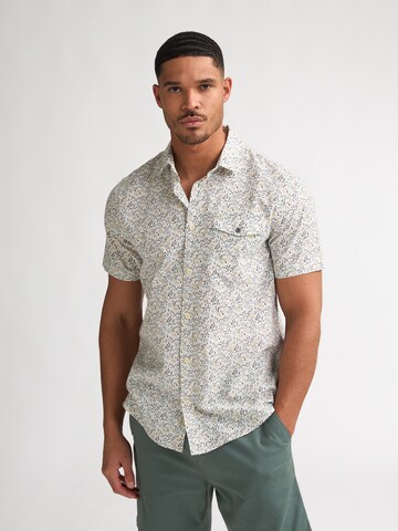 Petrol Industries Regular fit Overhemd in Wit: voorkant