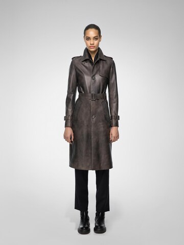VESPUCCI BY VSP Between-Seasons Coat 'Madyson' in Grey: front