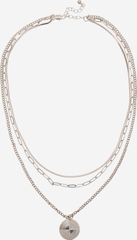 PIECES Necklace 'ANLINE' in Silver: front