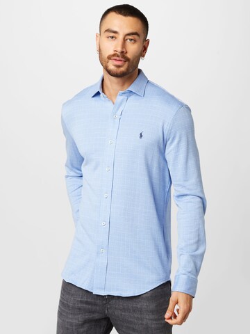 Polo Ralph Lauren - Regular Fit Camisa em azul: frente