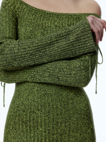 EDITED Knitted dress 'Stefanie' in Green