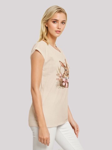 F4NT4STIC T-Shirt 'Osterhasen Korb Dekor' in Beige