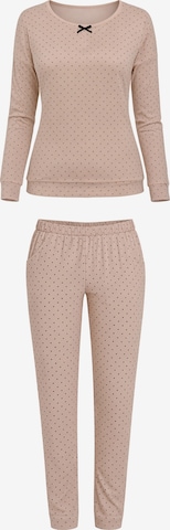 Vivisence Pyjama '2023' in Beige: voorkant