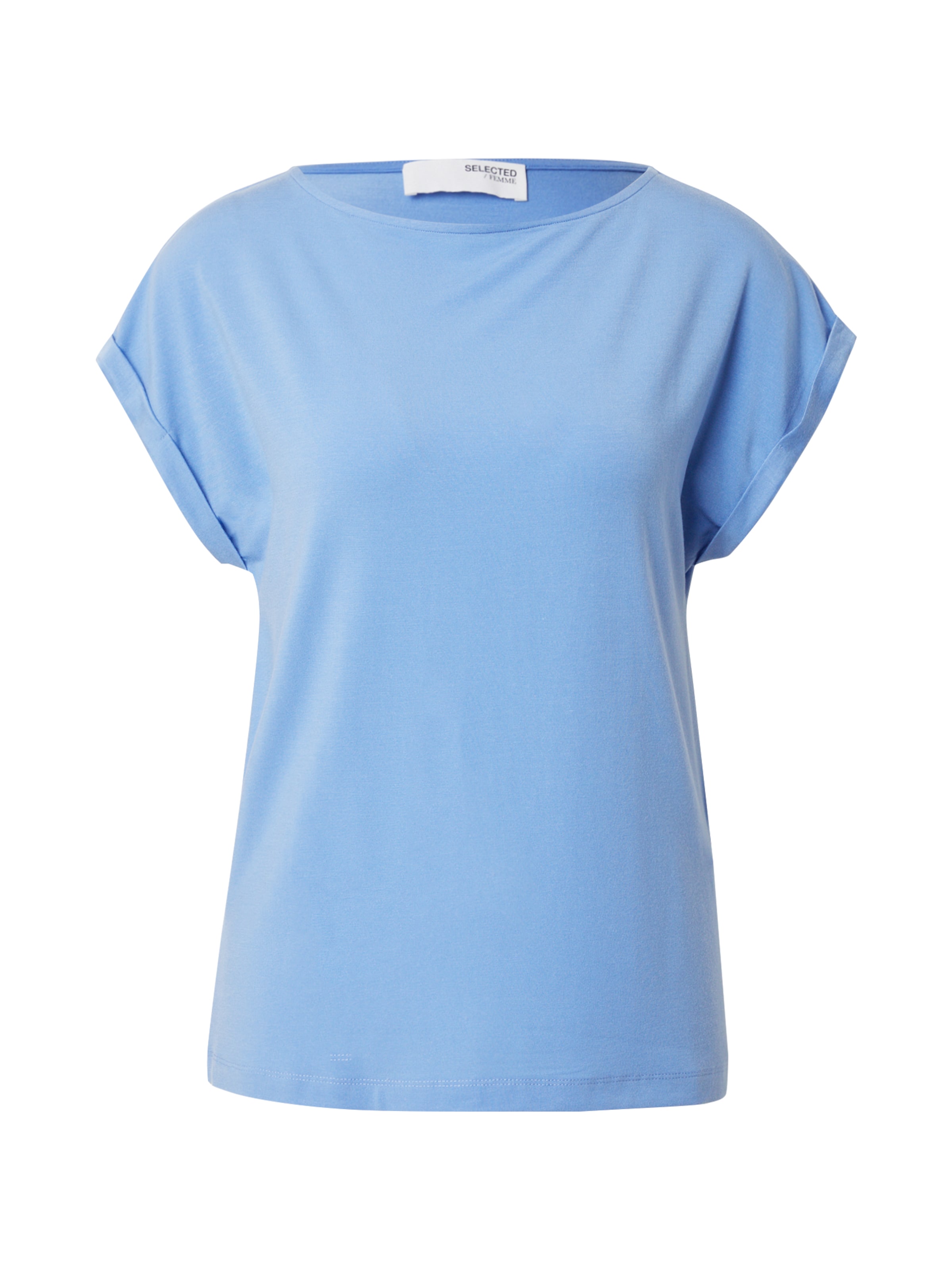 SELECTED - Camiseta en azul: frente