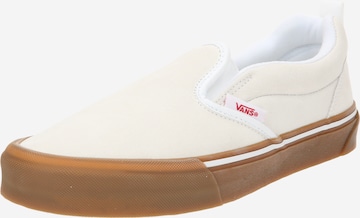 VANS - Sapatilhas slip-on 'Knu' em branco: frente